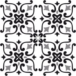 Adhesif Carrelage Sol - Vendu a l'unite - GREYBLACK (CARRSOL013)