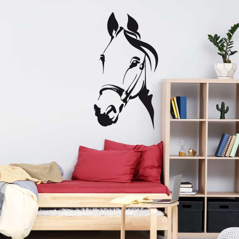 Grand Sticker Mural Cheval