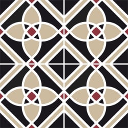 Adhesif Carrelage Sol - Vendu a l'unite - BLACK (CARRSOL027)