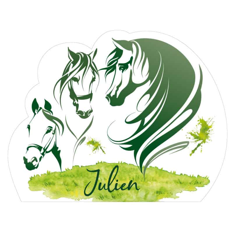 stickers couple de chevaux