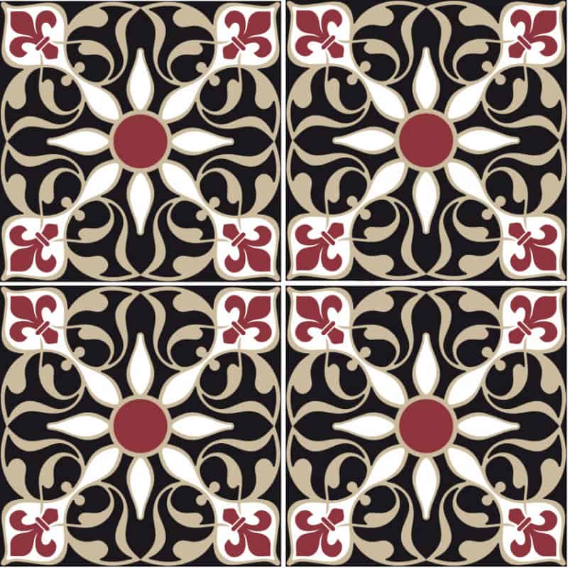 Sticker Marelle Pour Sol - Autocollant Carrelage 30x30 Cm - Décoration Enfant Facile à Poser