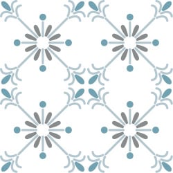 Adhesif Carrelage Sol - Vendu a l'unite - OCEAN'S BLUE (CARRSOL042)