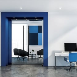 ADHESIF AU METRE ASPECT BRILLANT BLEU COBALT