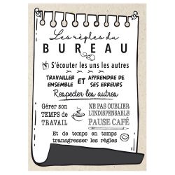 STICKER LES RÈGLES DU BUREAU (E0283)