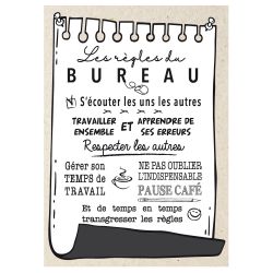 STICKER LES RÈGLES DU BUREAU (E0283)