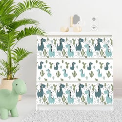 STICKERS UNI POUR MEUBLE MALM IKEA 3 TIROIRS MIMALM001