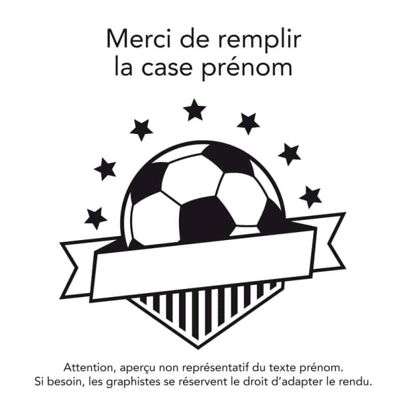 Stickers De Ballon De Foot Avec Le Pr nom De Votre Choix stickers-de-ballon-de-foot-avec-le-pr-nom-de-votre-choix