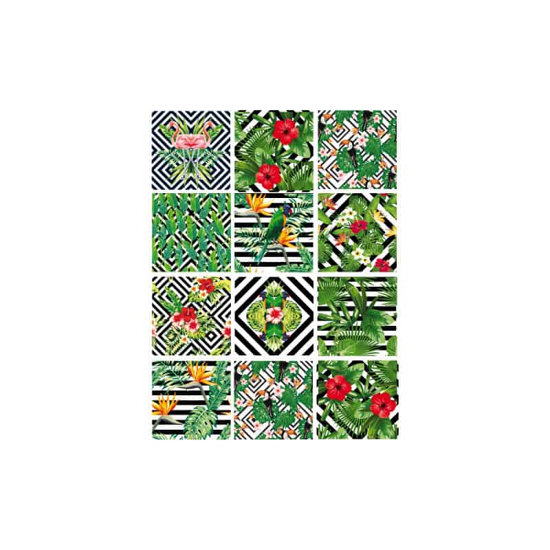 STICKER CARRELAGE JUNGLECOLOR (CIM0061) STICKER CARRELAGE JUNGLECOLOR (CIM0061)