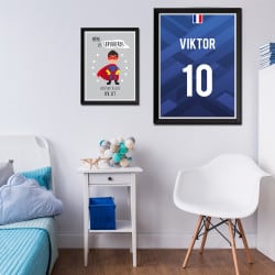 Poster prénom foot (POST0200)