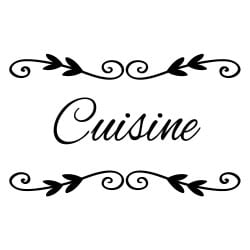 adhésif de décoration cuisine noir