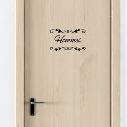 stickers de porte hommes noir