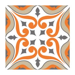 STICKERS IMITATION CARREAUX DE CIMENT HEART (CIMENT0008)