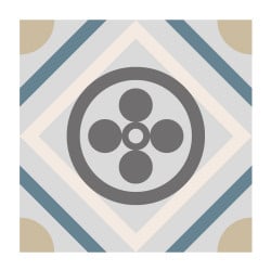 STICKERS ASPECT CARREAUX DE CIMENT SQARE (CIMENT0017)