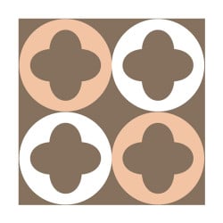 STICKERS CARREAUX DE CIMENT BROWN (CIMENT0024)