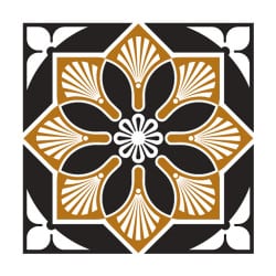 STICKERS CARREAUX DE CIMENT A L'UNITE PALMUST (CIMENT0064)