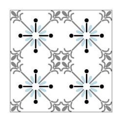 STICKERS CARREAUX DE CIMENT A L'UNITE SNOWBLUE (CIMENT0066)