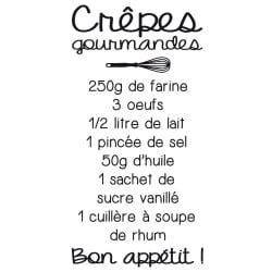 STICKER CREPES GOURMANDES...