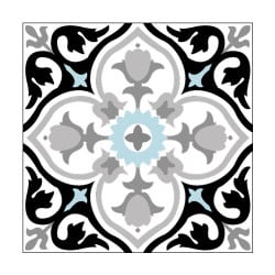 STICKERS EFFET CARREAUX DE CIMENT CHANDELIER (CIMENT0074)