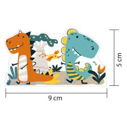 autocollant décor dinosaure chambre enfant