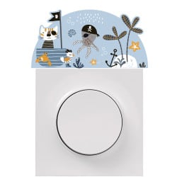 sticker interrupteur décor pirate
