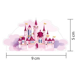 sticker château féérique décor interrupteur chambre enfant