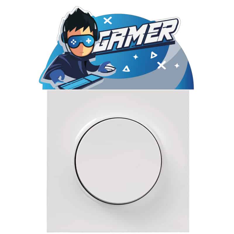 sticker gamer déco pour interrupteur