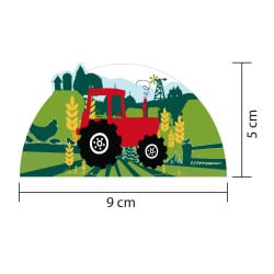 sticker motif tracteur décoration chambre enfant