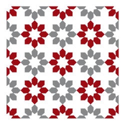 STICKERS CARREAUX DE CIMENT A L'UNITE STARGRED (CIMENT0103)