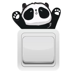 sticker panda pour interrupteur déco