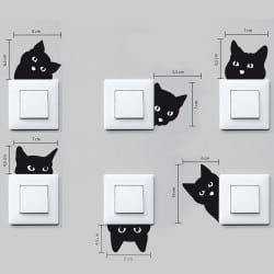 Sticker déco interrupteur pas cher - Chat et souris - Gamme 3M Pro