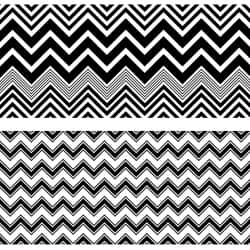 LOT DE 4 STICKER CONTREMARCHES A MOTIFS BLACK ZIGZAG (CONT0064)