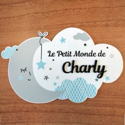 Plaque de Porte Fille Nuage Rose. Plaque Plexi. Plaque Chambre Enfant.  Plaque Personnalisable avec Prénom. Décoration Chambre Le Petit Monde De -  avec perçage en Haut : : Bébé et Puériculture