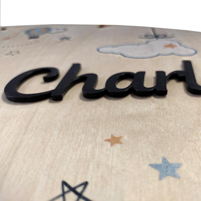 Plaque De Porte Personnalisée En Bois Pour Chambre D'enfant - Prénom Gravé, Cadeau De Naissance Français (Modèle Bateau) - 2