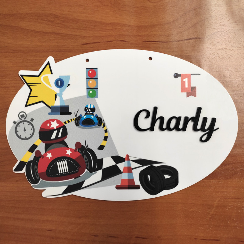 Plaque Porte Plexi Pirate Personnalisée Prénom - Décoration Chambre Enfant Bébé - Relief + Pieds Plexi