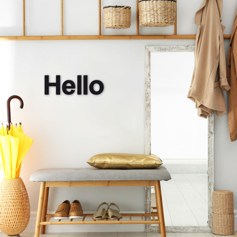 Mot Hello décoration d'intérieur