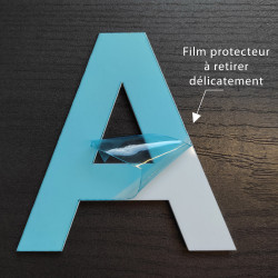 Lettrage Adhésif avec film de protection