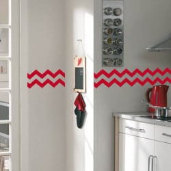 STICKER BANDE CHEVRON ASPECT MAT OU BRILLANT (F0093)