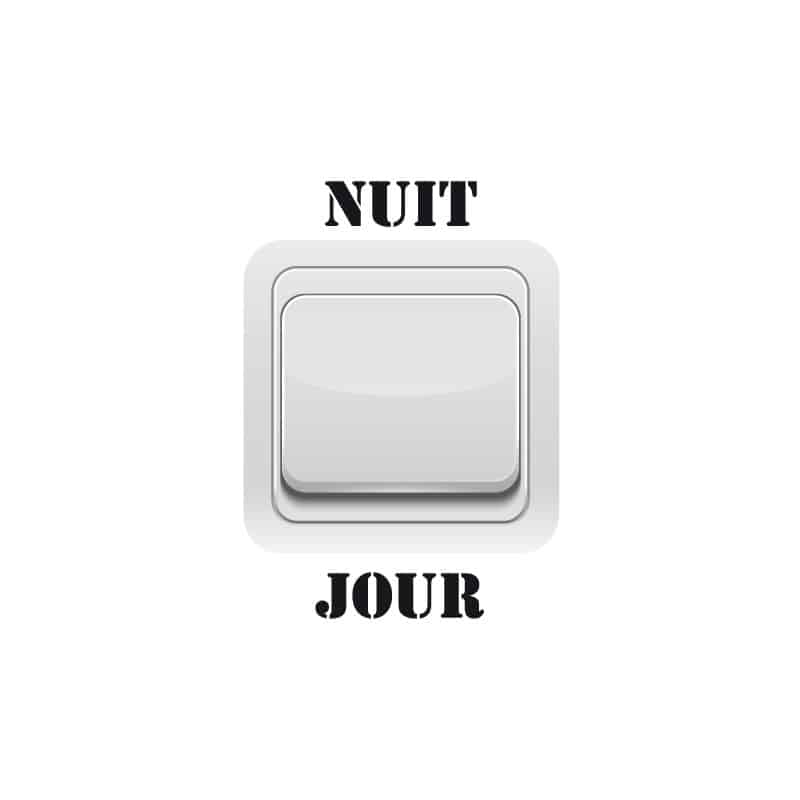 STICKER INTERRUPTEUR NUIT JOUR (INTERR003)