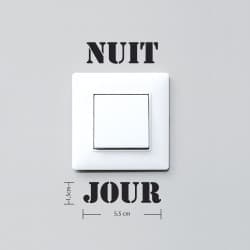 STICKER INTERRUPTEUR NUIT JOUR (INTERR003)