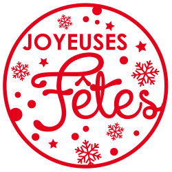 STICKER VITRINE JOYEUSES...