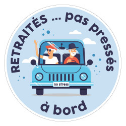 Sticker voiture Retraités