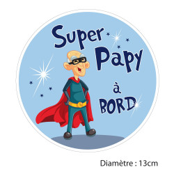 Sticker auto Super grand-parent