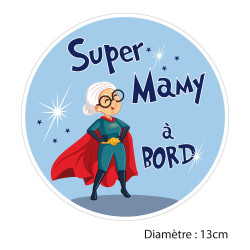 Sticker auto Super grand-parent