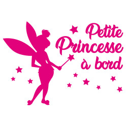 Sticker Petite Princesse à bord rose