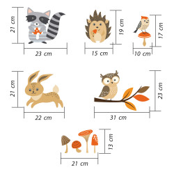 animaux de la forêt stickers enfants