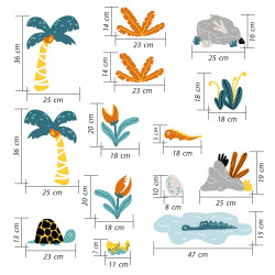 Planche de stickers autocollants sur le thème des dinosaures