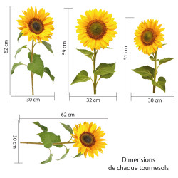 Tournesols géants à coller