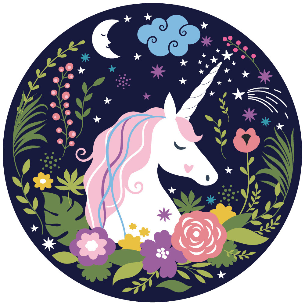 Autocollant Licorne. Sticker Licorne Décoration Chambre Enfant Originale