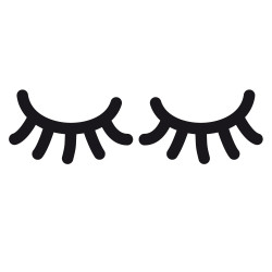 paire de cils déco chambre enfant