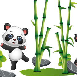 panda pour chambre d'enfants
